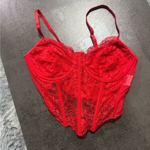 Red corset top. Size medium.

 #corsettop